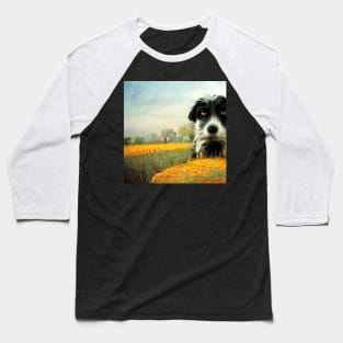 Dog portrait as he looks unhappy about something. Baseball T-Shirt